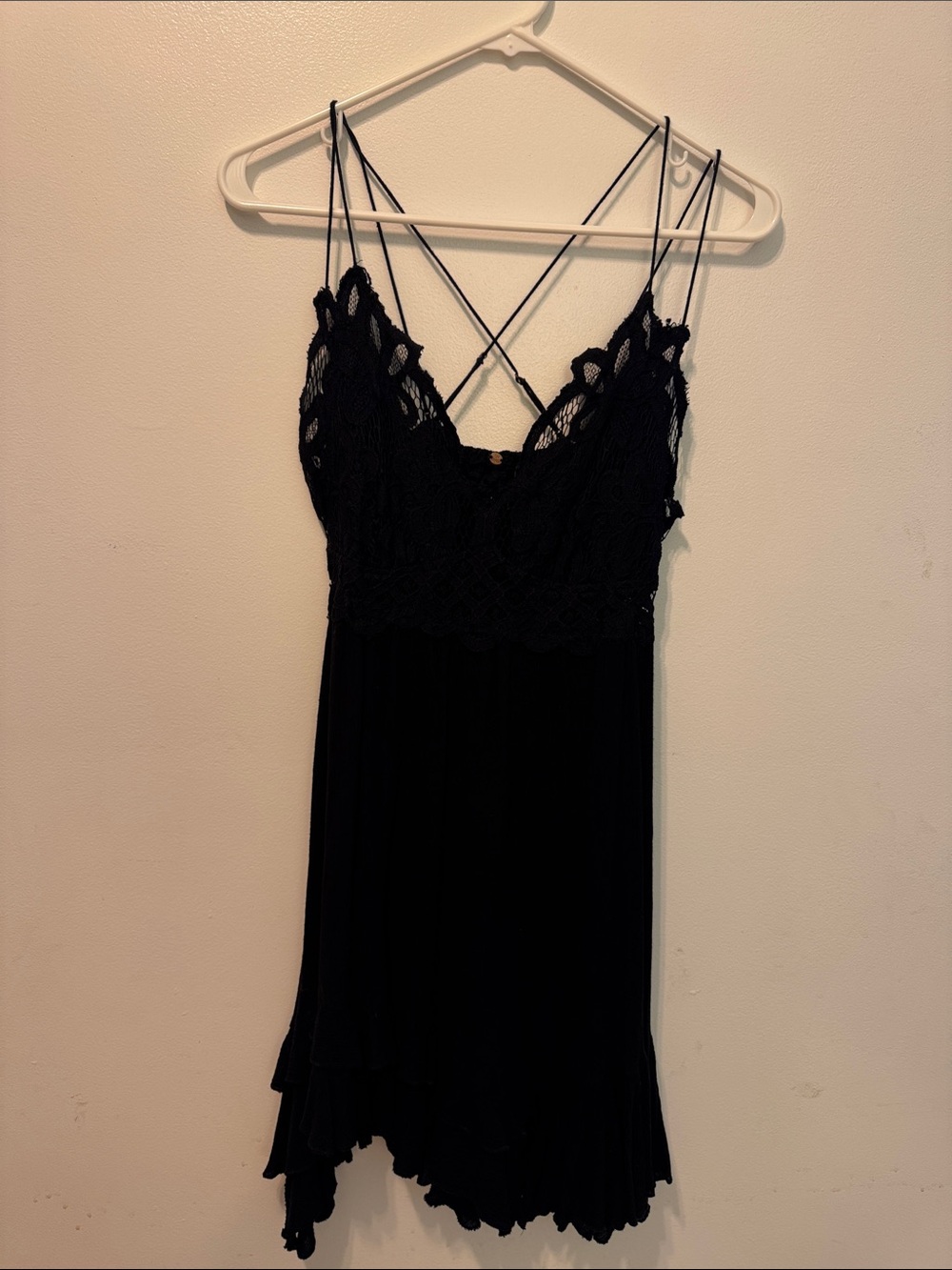 Free People Black Lace Dress